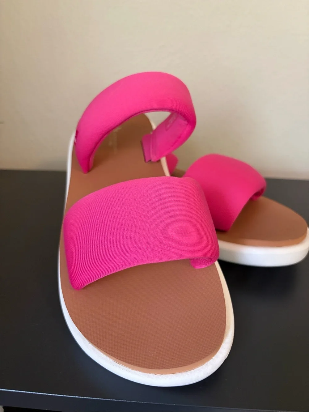 UGG Women’s Bright Pink Double-Strap Slide Sandals